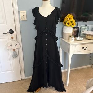 Wishlist Black Ruffle Dress